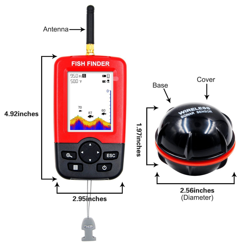 Display Portable fish finder e – Fishing Boat Depth Finder Bewertung und Preis