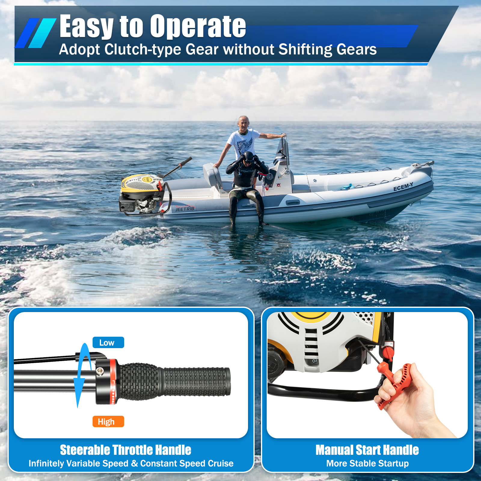 Outboard Motor Boat Engine, 4  – Fishing Boat Outboard Motor Bewertung und Preis