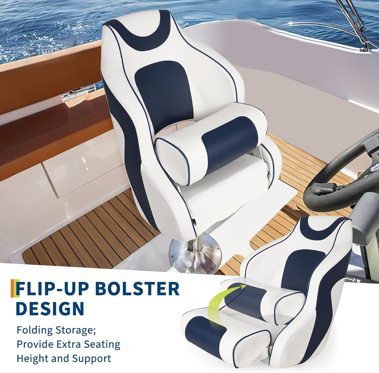 High Back Boat Seat with Flip- – Fishing Boat Seat Bewertung und Preis