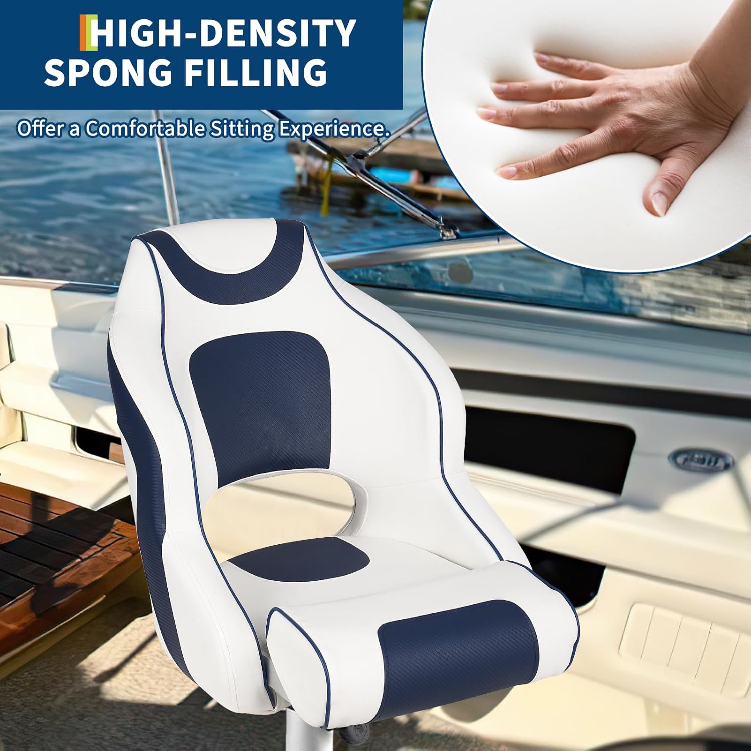 High Back Boat Seat with Flip- – Fishing Boat Seat Bewertung und Preis