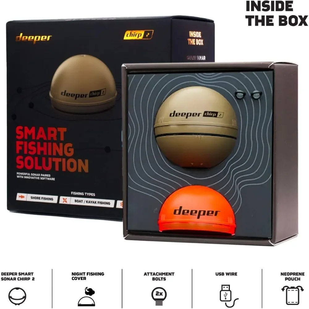 A  Chirp 2 Sonar Fish Finder - – Fishing Boat Depth Finder Bewertung und Preis