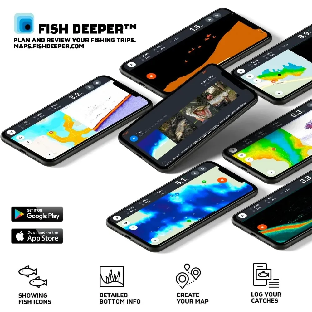 A  Chirp 2 Sonar Fish Finder - – Fishing Boat Depth Finder Bewertung und Preis