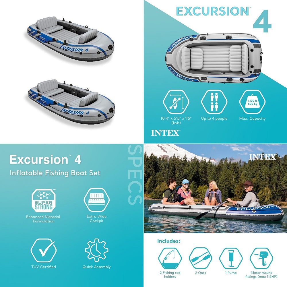 Excursion Inflatable Rafting F – Fishing Boat Oar Bewertung und Preis